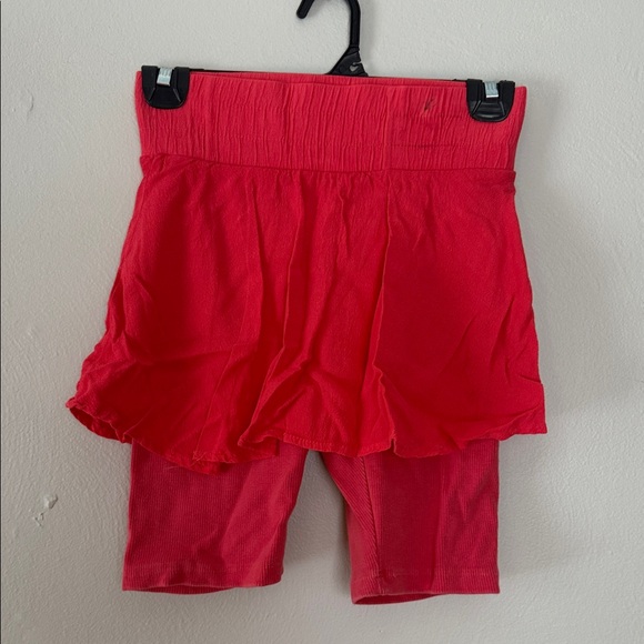 Pants - Free People Red Athletic Skirt with Shorts XS
